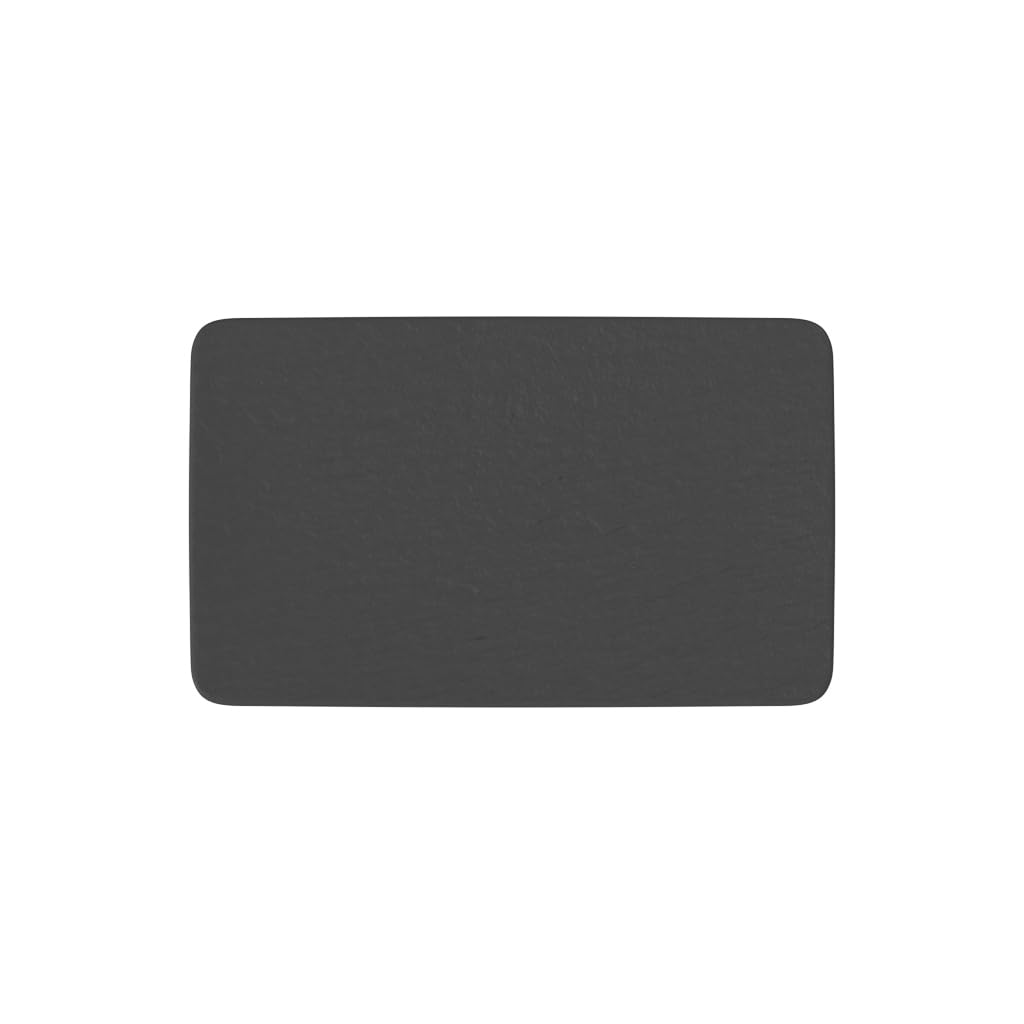 Villeroy & Boch - Manufacture Starter Set 6 Pezzi Nero, Lavabile in Lavastoviglie, Adatto per Microonde, Piatti Ardesia, Scodella, Servizio, Set di Stoviglie, Porcellana Premium