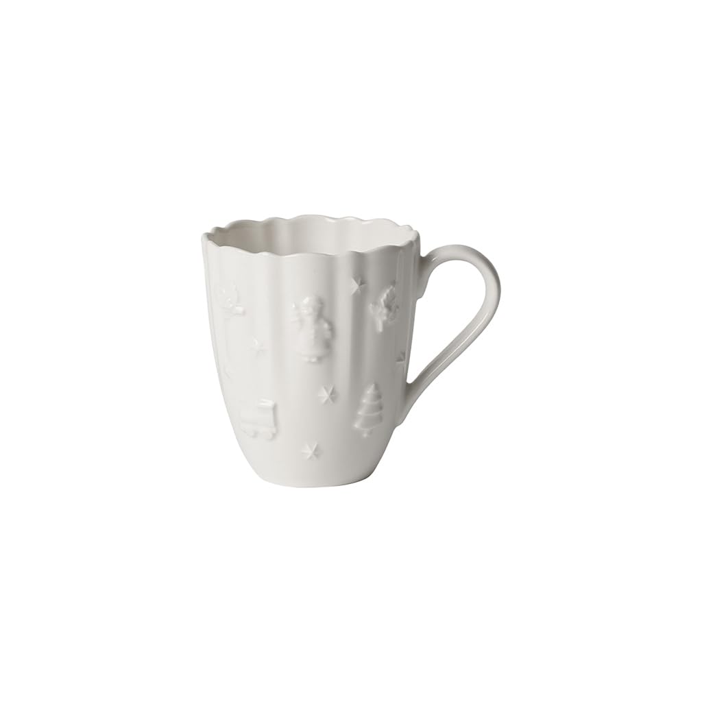 Villeroy & Boch, Toy's Delight Royal Classic Piatto Da Dessert/Colazione Bianco, Lavabile In Lavastoviglie, Adatto Per Microonde, Piatto Natale, Piatto Ceramica Natale, Porcellana Premium