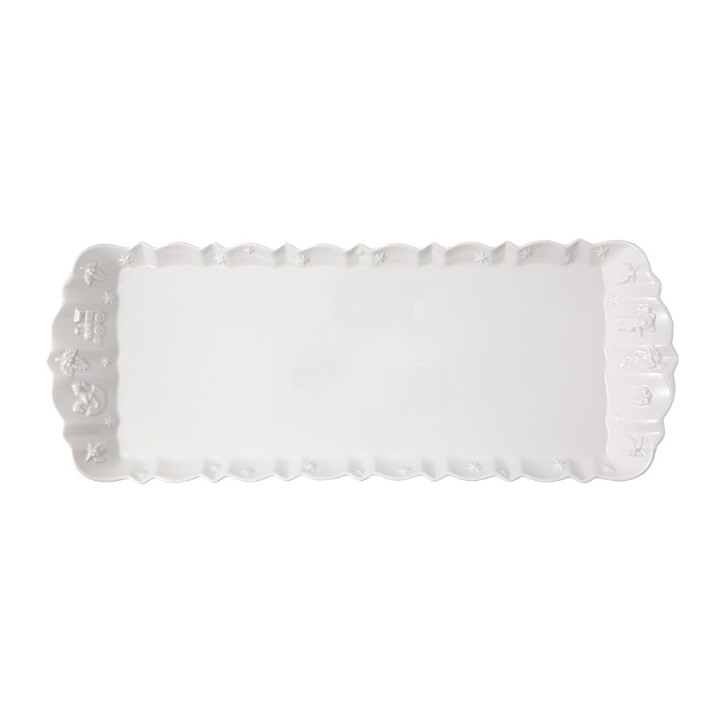 Villeroy & Boch, Toy's Delight Royal Classic Piatto Da Dessert/Colazione Bianco, Lavabile In Lavastoviglie, Adatto Per Microonde, Piatto Natale, Piatto Ceramica Natale, Porcellana Premium