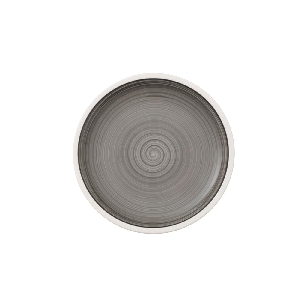 Villeroy & Boch - Manufacture Starter Set 6 Pezzi Nero, Lavabile in Lavastoviglie, Adatto per Microonde, Piatti Ardesia, Scodella, Servizio, Set di Stoviglie, Porcellana Premium