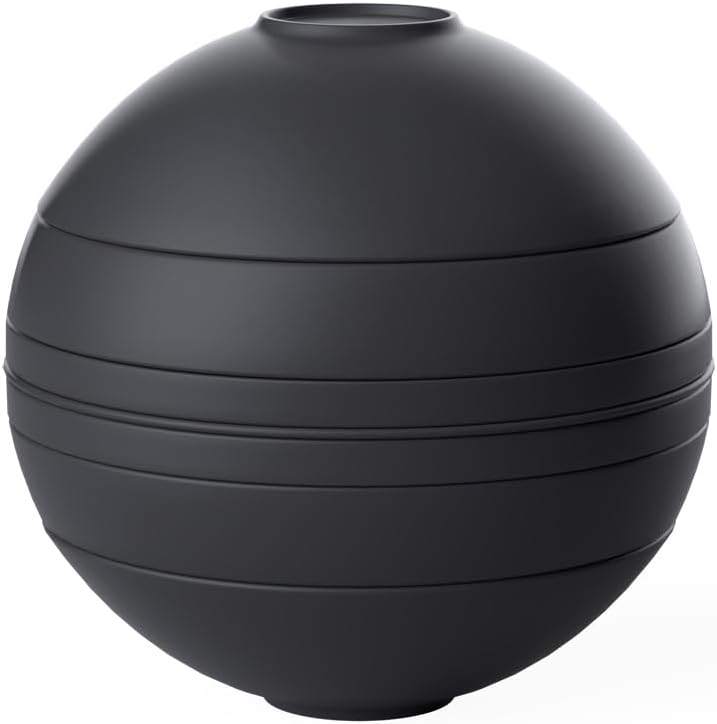 Villeroy & Boch - La Boule Black, set da tavola 7 pezzi per due persone, Porcellana Premium