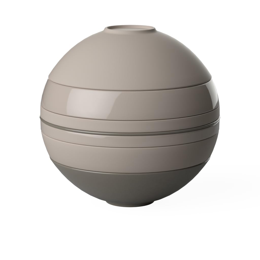 Villeroy & Boch - La Boule Black, set da tavola 7 pezzi per due persone, Porcellana Premium