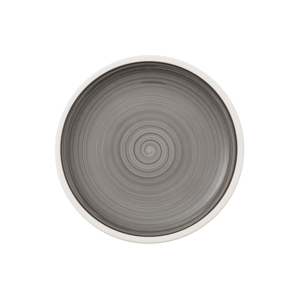 Villeroy & Boch - Manufacture Starter Set 6 Pezzi Nero, Lavabile in Lavastoviglie, Adatto per Microonde, Piatti Ardesia, Scodella, Servizio, Set di Stoviglie, Porcellana Premium
