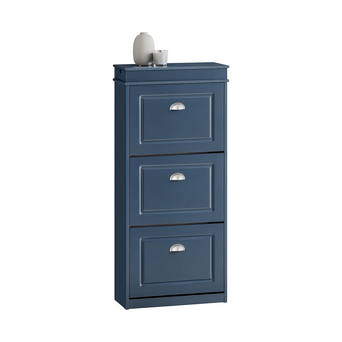 SoBuy Scarpiera salvaspazio Slim, portascarpe salvaspazio Regolabili blu L104*P24*A83 cm FSR79-B