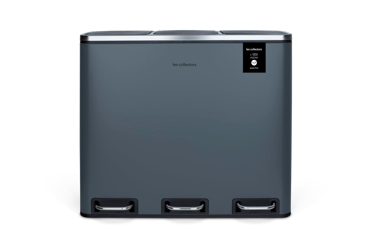 Les Collectors N°904 Pattumiera per raccolta differenziata, Capacità 2x30L,Chiusura silenziosa,Secchi interni rimovibili,Pratico, Resistente,Design elegante