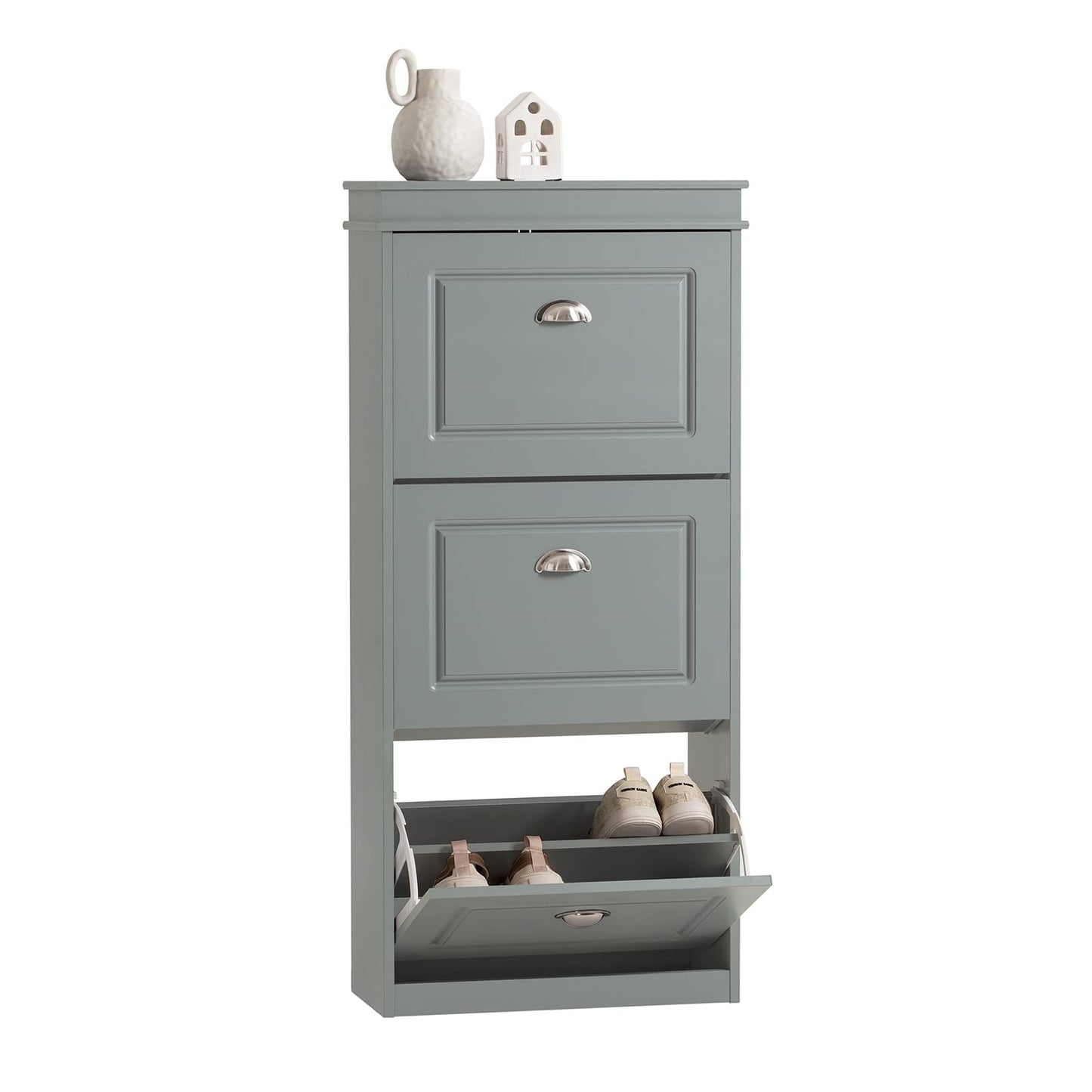 SoBuy Scarpiera salvaspazio Slim, portascarpe salvaspazio Regolabili blu L104*P24*A83 cm FSR79-B