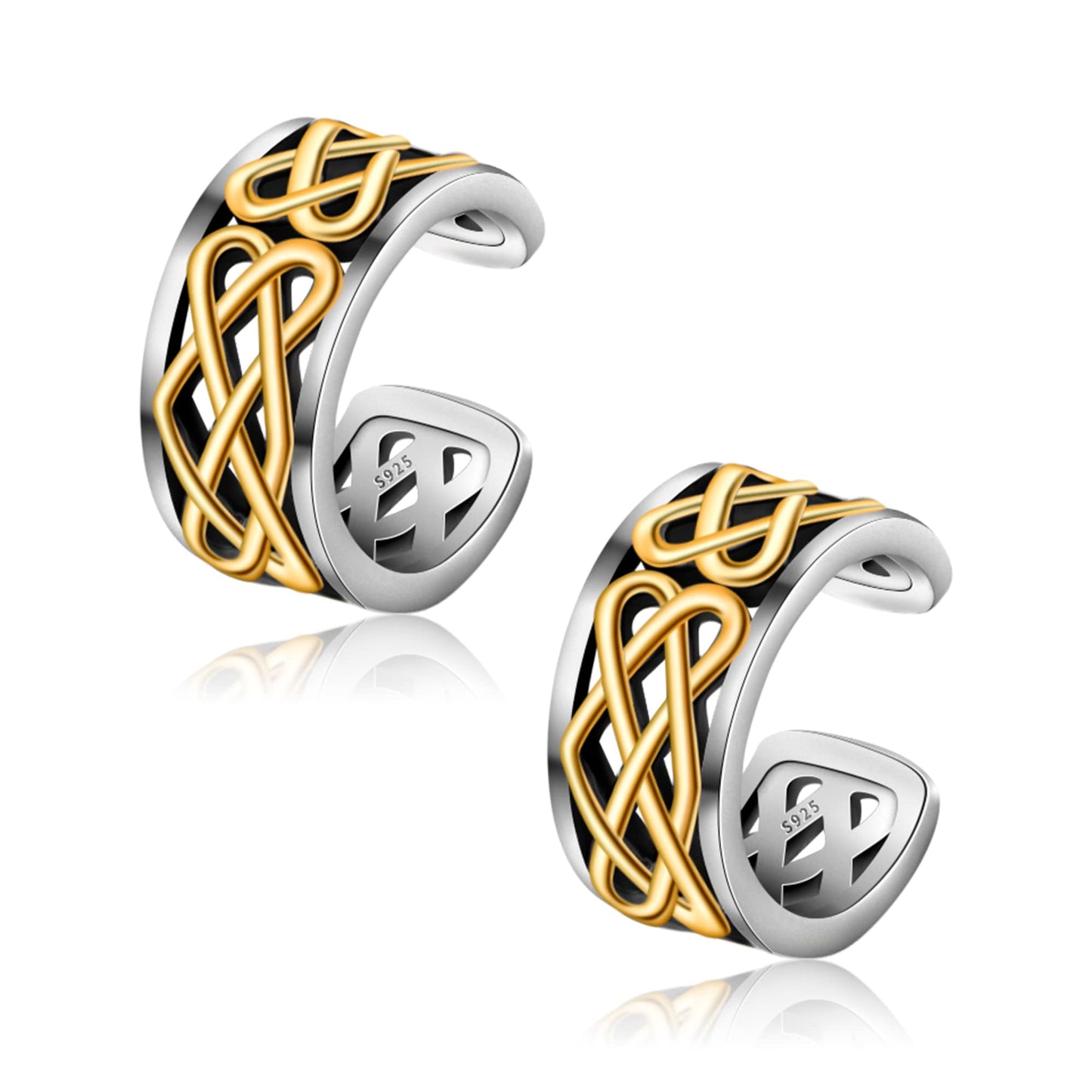 CHIC & ARTSY Orecchini Ear Cuff Orecchini in argento Cuff Wrap Orecchini con cartilagine Piccoli orecchini a clip non forati Gioielli per donne