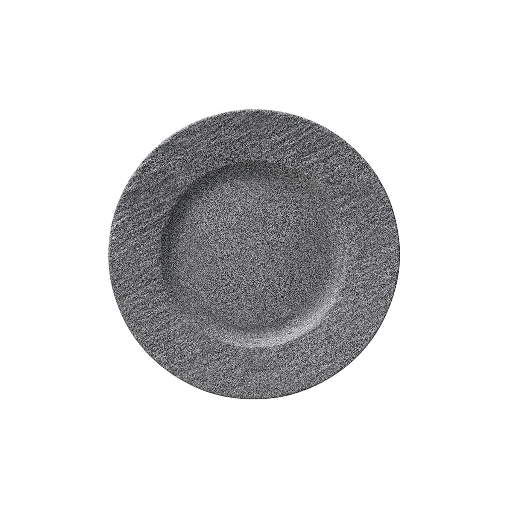 Villeroy & Boch - Manufacture Starter Set 6 Pezzi Nero, Lavabile in Lavastoviglie, Adatto per Microonde, Piatti Ardesia, Scodella, Servizio, Set di Stoviglie, Porcellana Premium