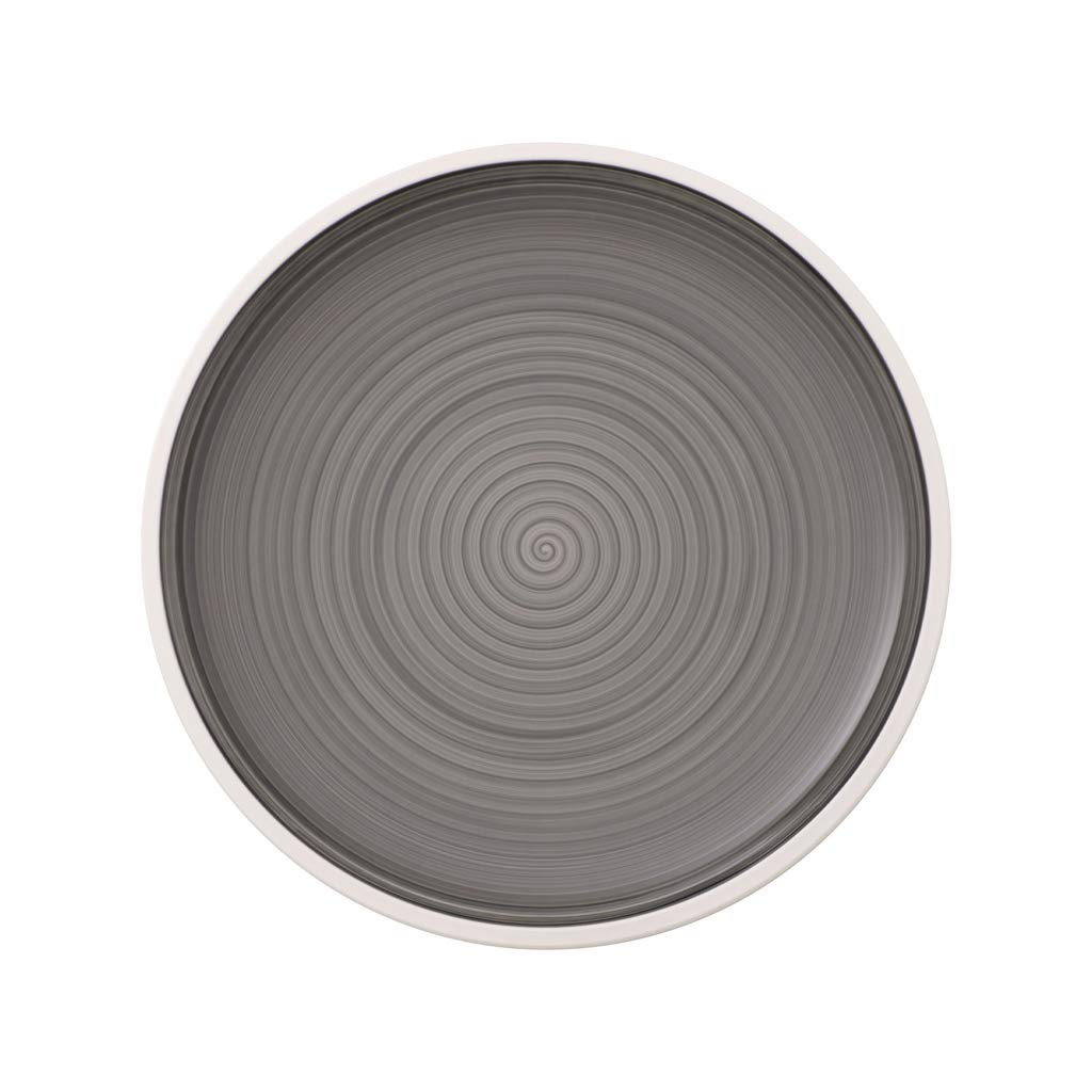 Villeroy & Boch - Manufacture Starter Set 6 Pezzi Nero, Lavabile in Lavastoviglie, Adatto per Microonde, Piatti Ardesia, Scodella, Servizio, Set di Stoviglie, Porcellana Premium