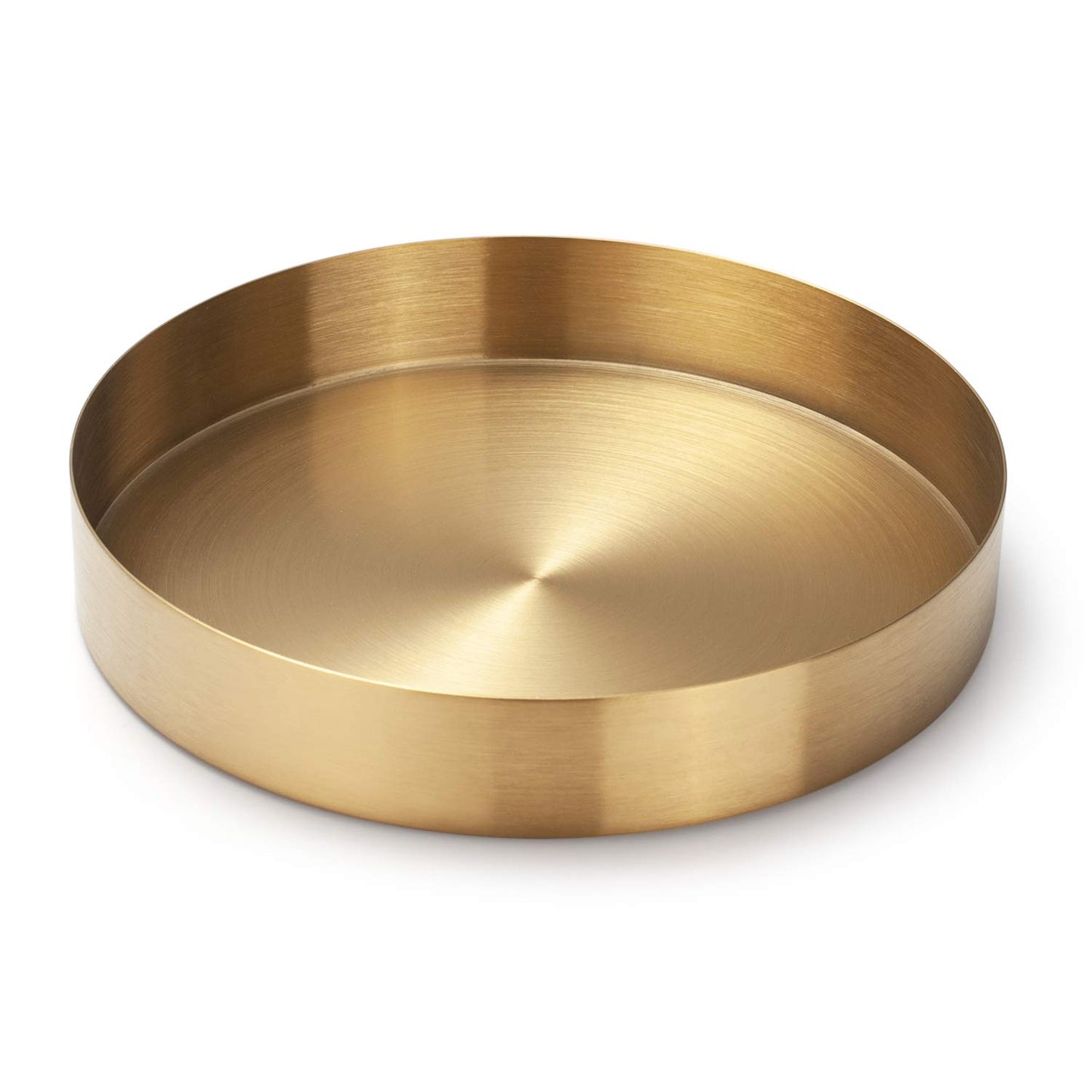 Vassoio Decorativo di Immagazzinaggio Dell'organizzatore del Vassoio Dell'oro Rotondo per Gioielli, Trucco, Articoli da Toeletta, Stoviglie da Cucina Oro 32cm