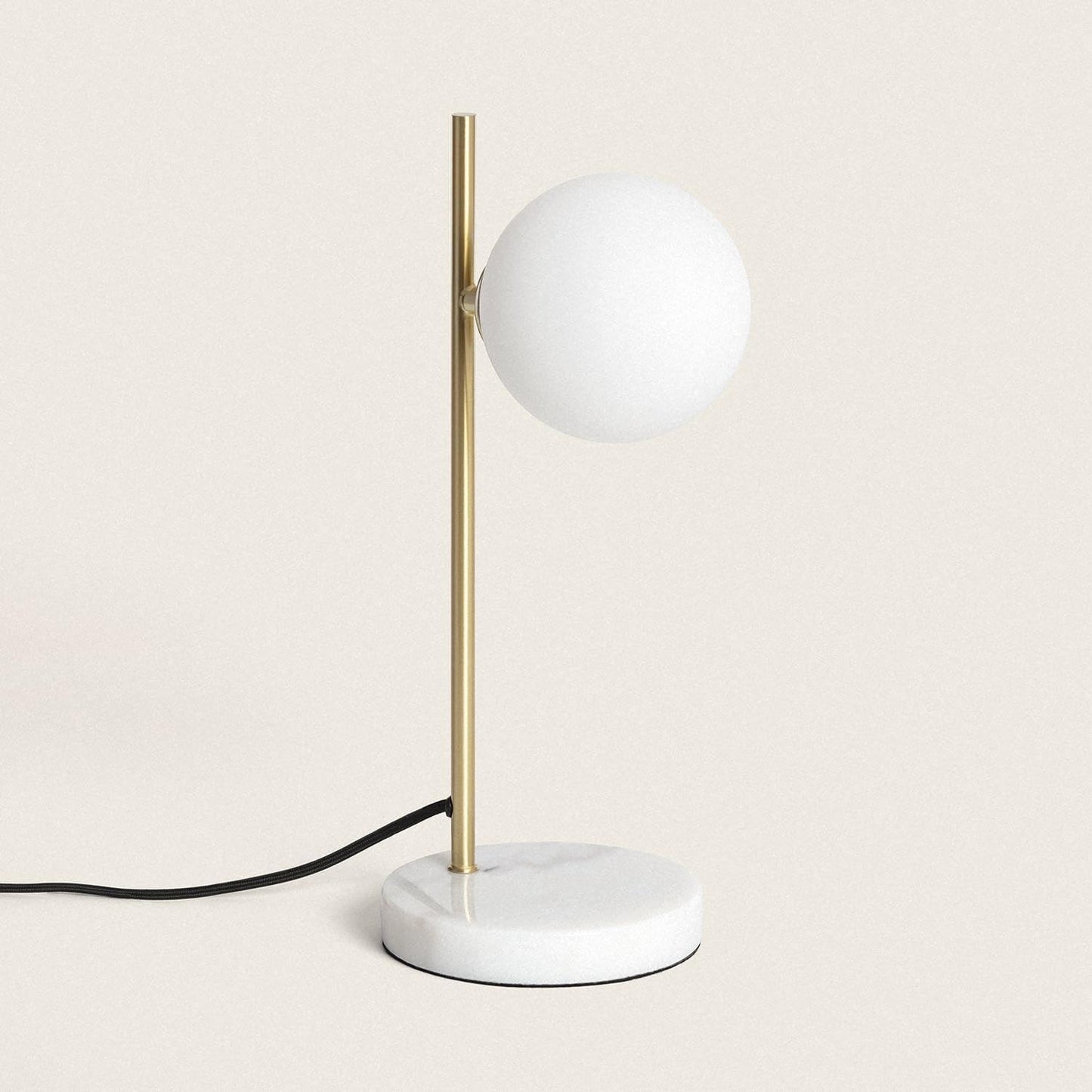 LEDKIA LIGHTING - Lampada da Tavolo Metallo e Vetro Lune | Design Moderno e Versatile | Compatibile con Lampadina G9 (non inclusa) | Adatta per Interni, Bianco