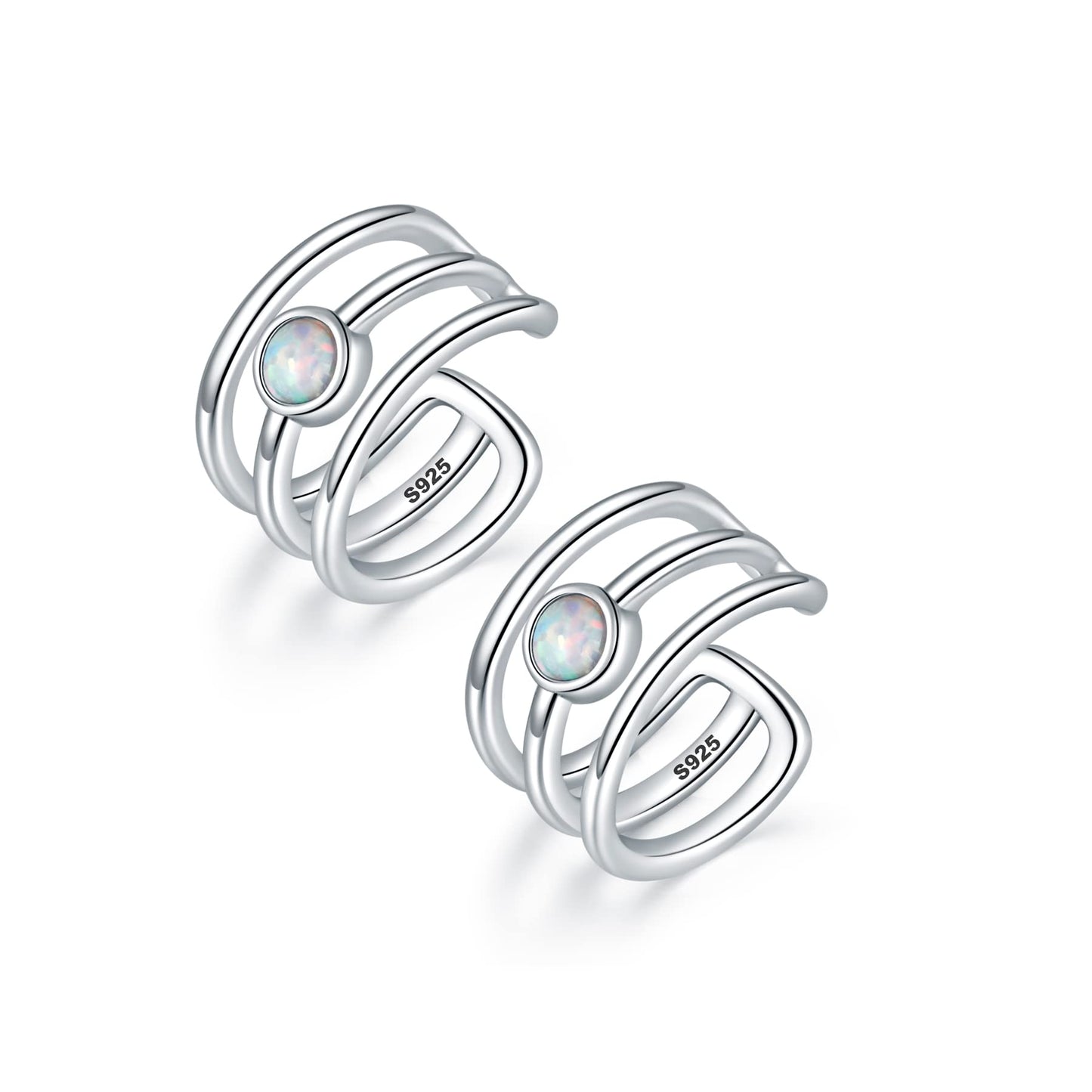 CHIC & ARTSY Orecchini Ear Cuff Orecchini in argento Cuff Wrap Orecchini con cartilagine Piccoli orecchini a clip non forati Gioielli per donne