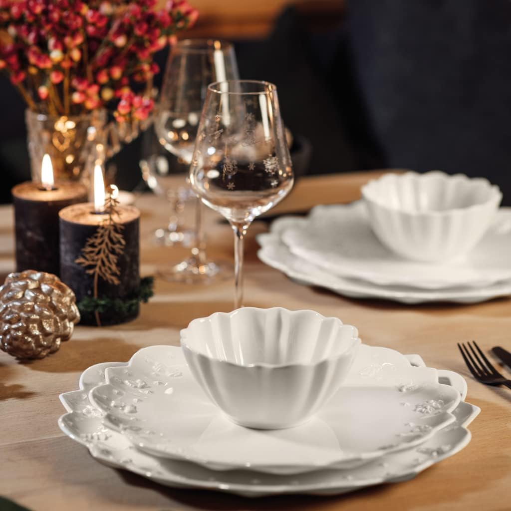 Villeroy & Boch, Toy's Delight Royal Classic Piatto Da Dessert/Colazione Bianco, Lavabile In Lavastoviglie, Adatto Per Microonde, Piatto Natale, Piatto Ceramica Natale, Porcellana Premium