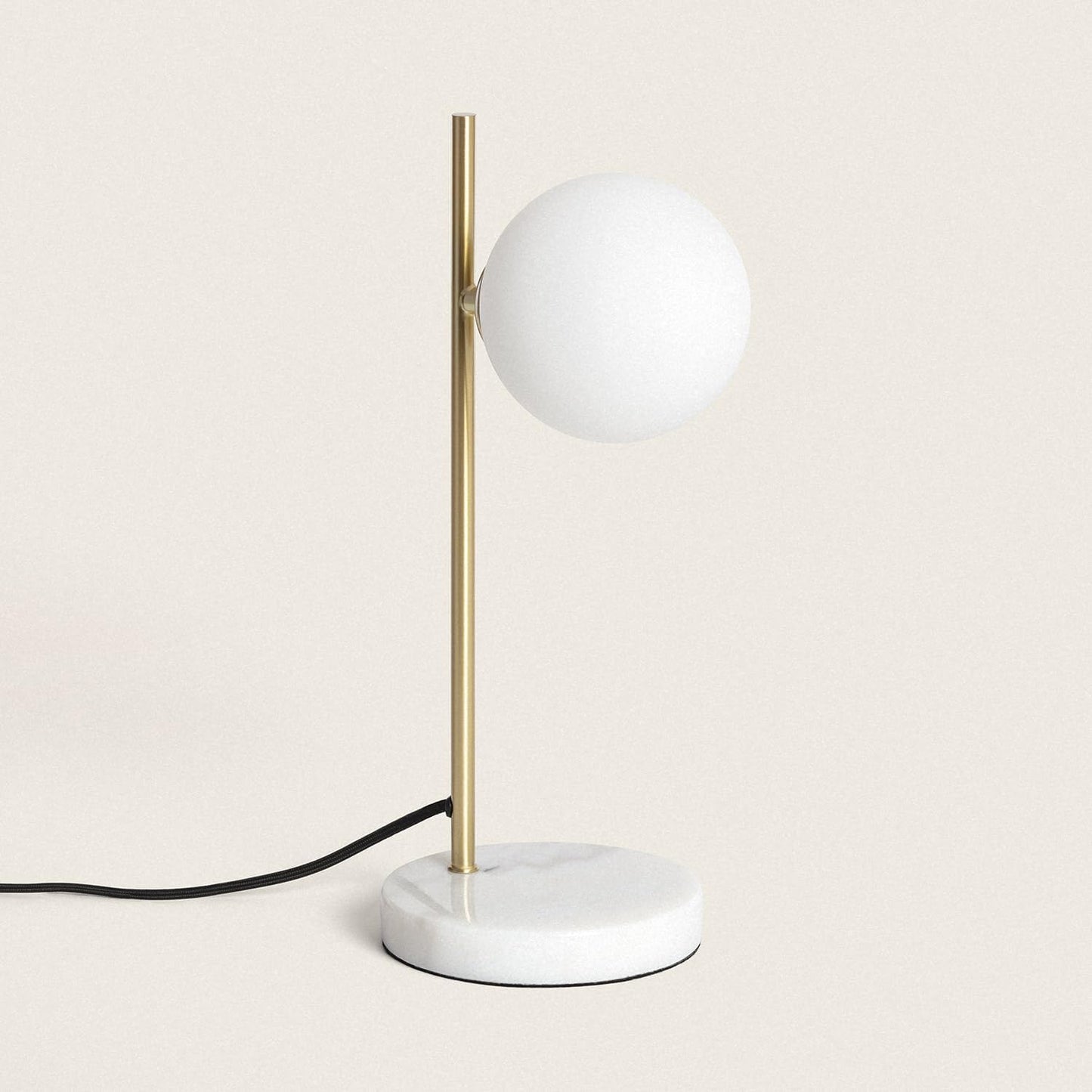 LEDKIA LIGHTING - Lampada da Tavolo Metallo e Vetro Lune | Design Moderno e Versatile | Compatibile con Lampadina G9 (non inclusa) | Adatta per Interni, Bianco