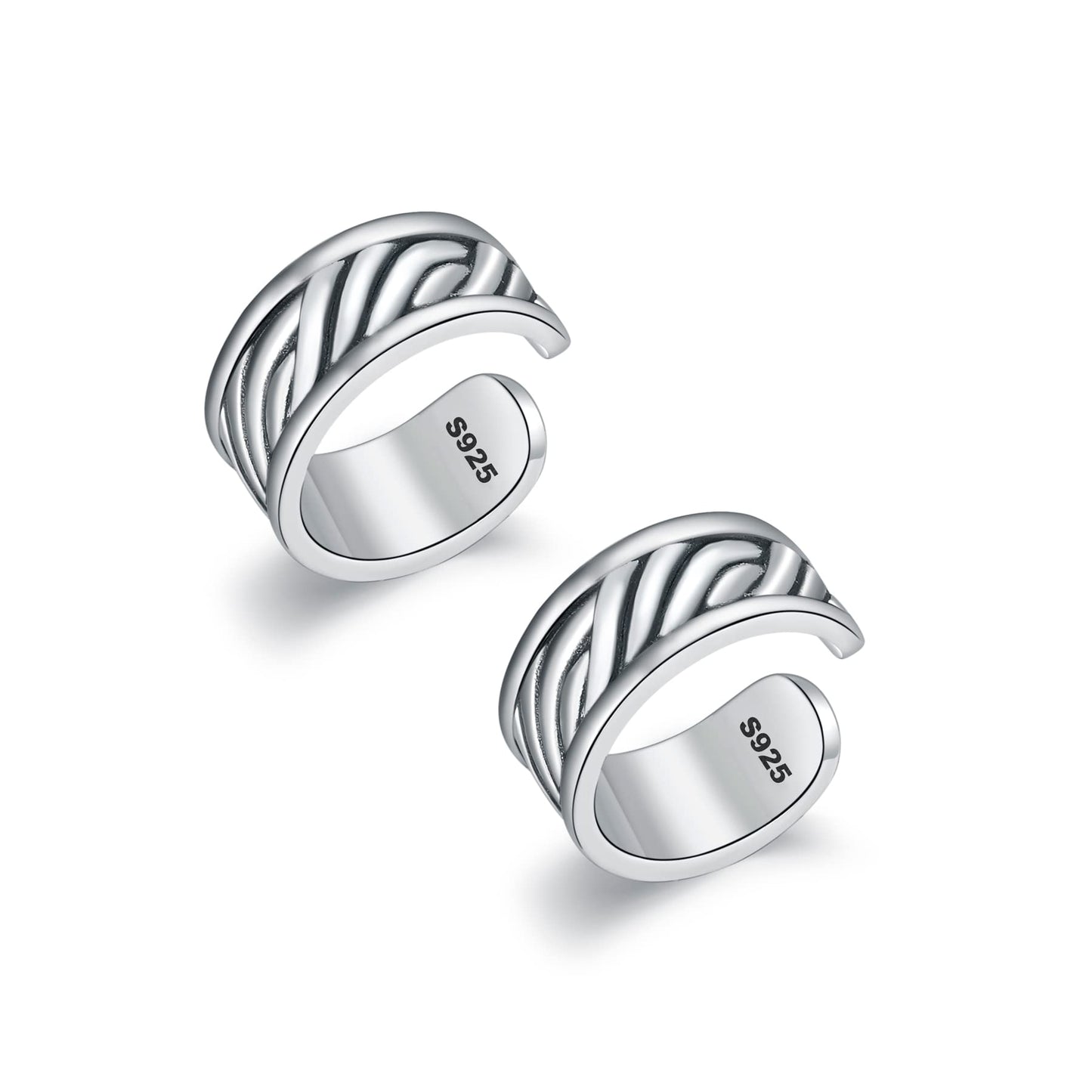 CHIC & ARTSY Orecchini Ear Cuff Orecchini in argento Cuff Wrap Orecchini con cartilagine Piccoli orecchini a clip non forati Gioielli per donne