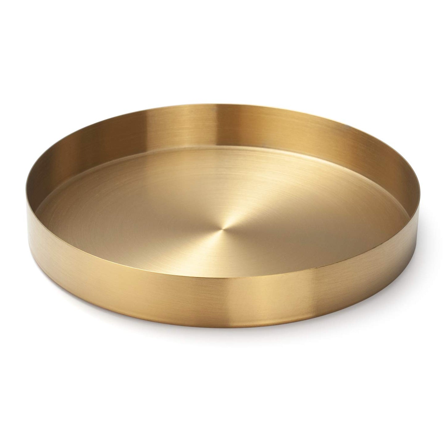 Vassoio Decorativo di Immagazzinaggio Dell'organizzatore del Vassoio Dell'oro Rotondo per Gioielli, Trucco, Articoli da Toeletta, Stoviglie da Cucina Oro 32cm