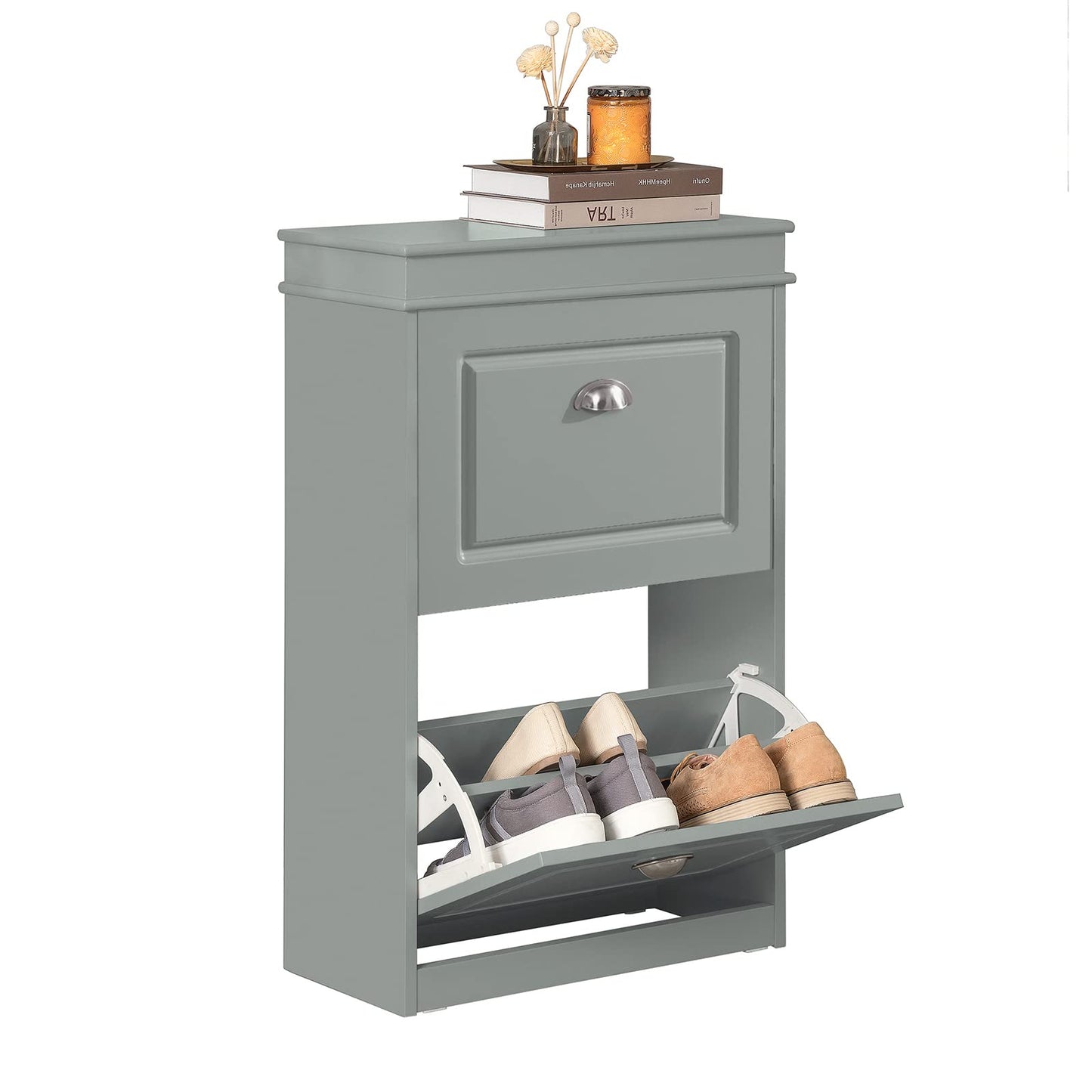 SoBuy Scarpiera salvaspazio Slim, portascarpe salvaspazio Regolabili blu L104*P24*A83 cm FSR79-B