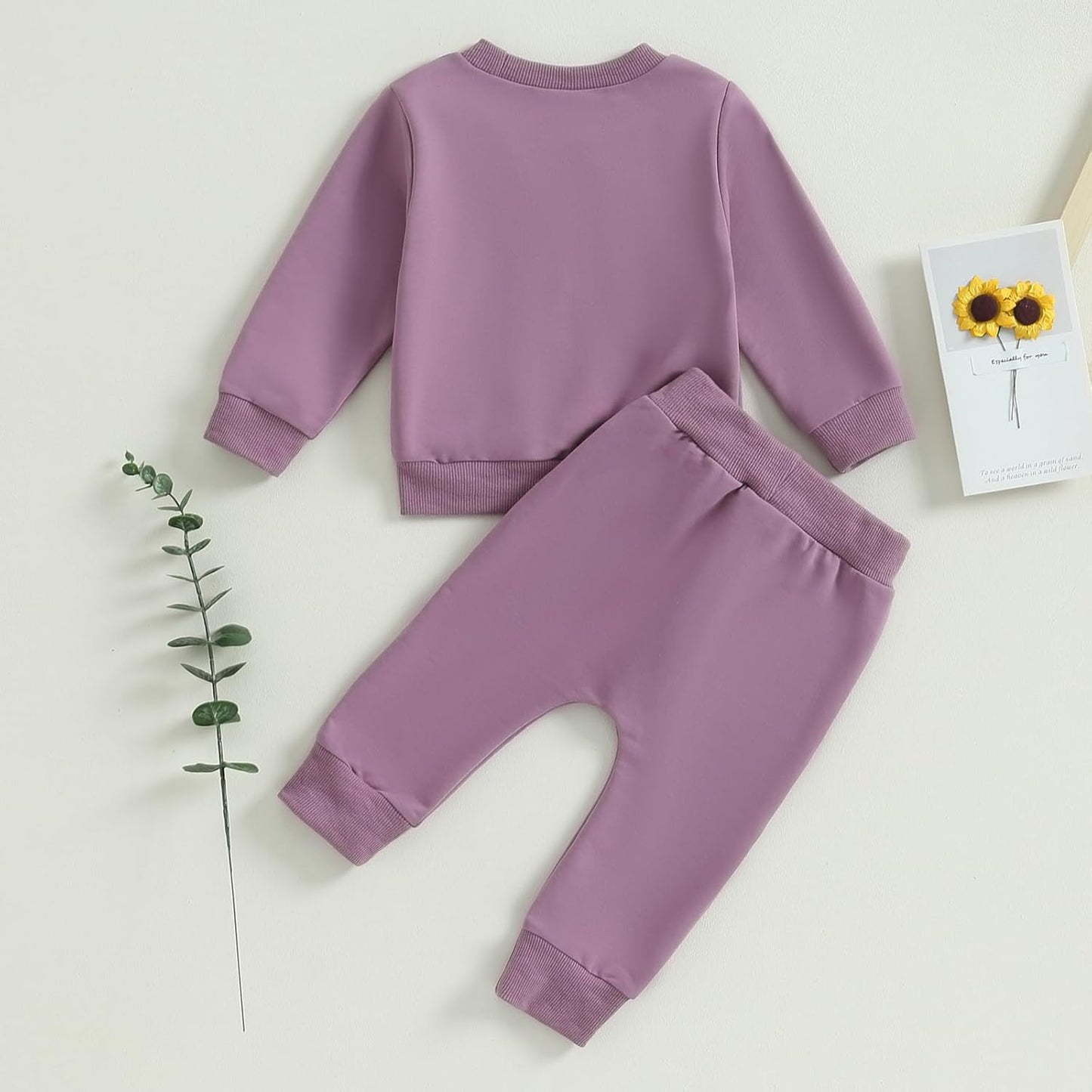 Vestiti per Bambina Felpa Manica Lunga+ Pantaloni Due Pezzi Completini Bimba Daddy's Girl Set di Tuta Carina per Bambine