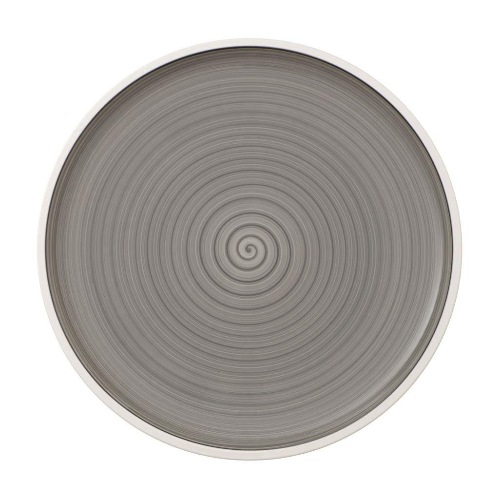 Villeroy & Boch - Manufacture Starter Set 6 Pezzi Nero, Lavabile in Lavastoviglie, Adatto per Microonde, Piatti Ardesia, Scodella, Servizio, Set di Stoviglie, Porcellana Premium