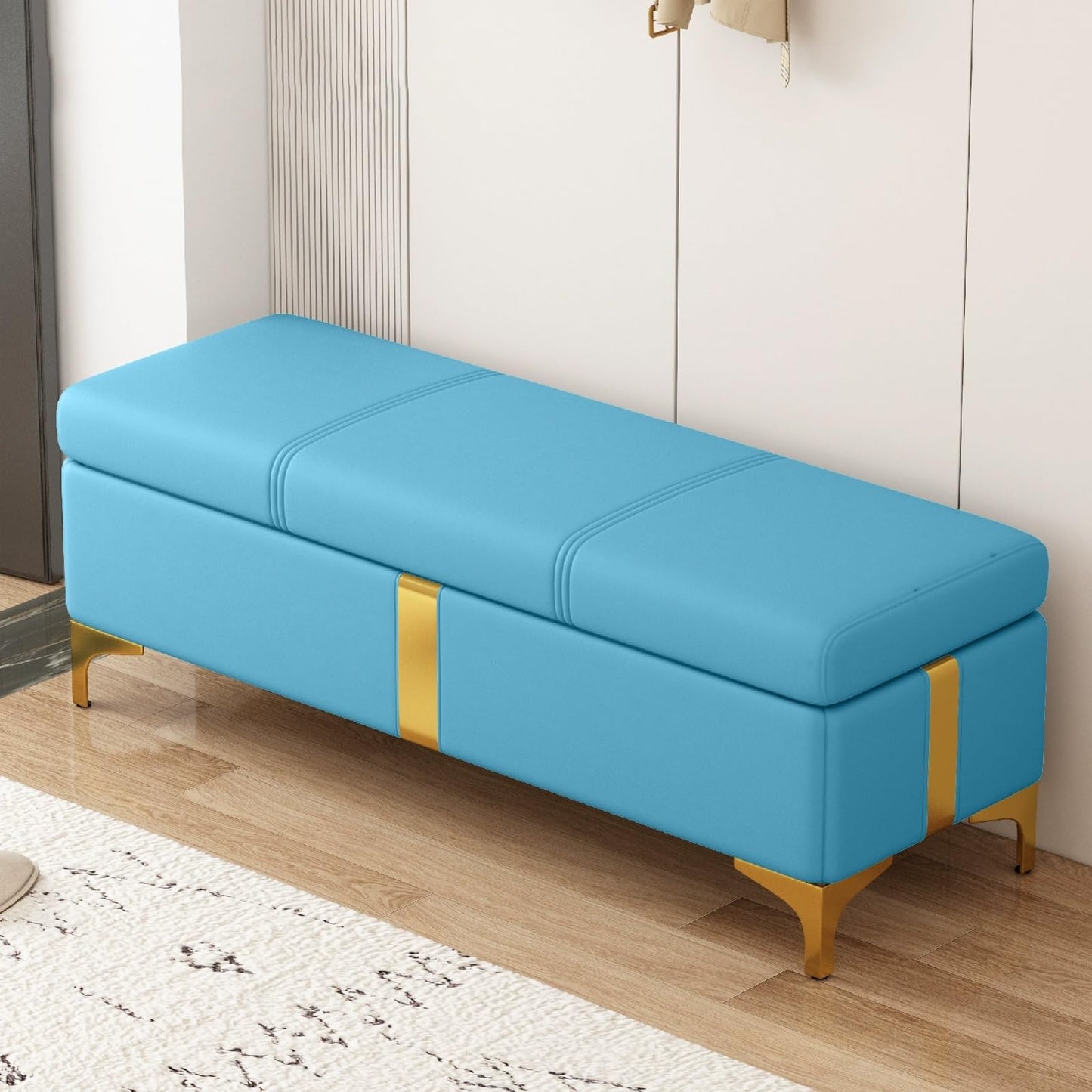 Interno moderno soggiorno pouf cassapanca contenitore, panca scarpiera con seduta Imbottito, panca contenitore camera da letto, mobile ingresso con scarpiera, panca fondo letto matrimoniale.
