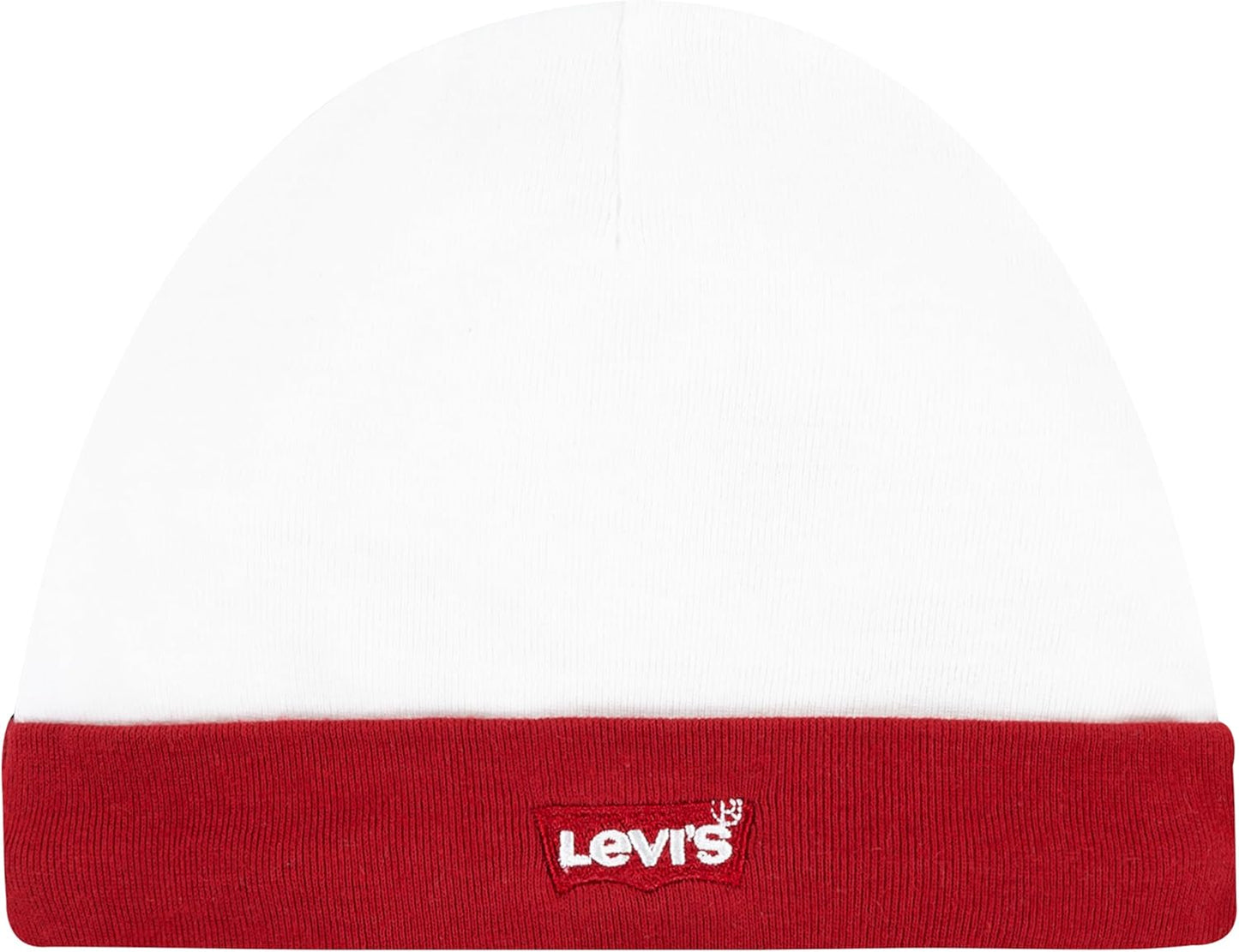 Levi's Classic Batwing Infant Hat Bodysuit Bootie Set 3pc Tutina per Bambino e Neonato Unisex-Bimbi