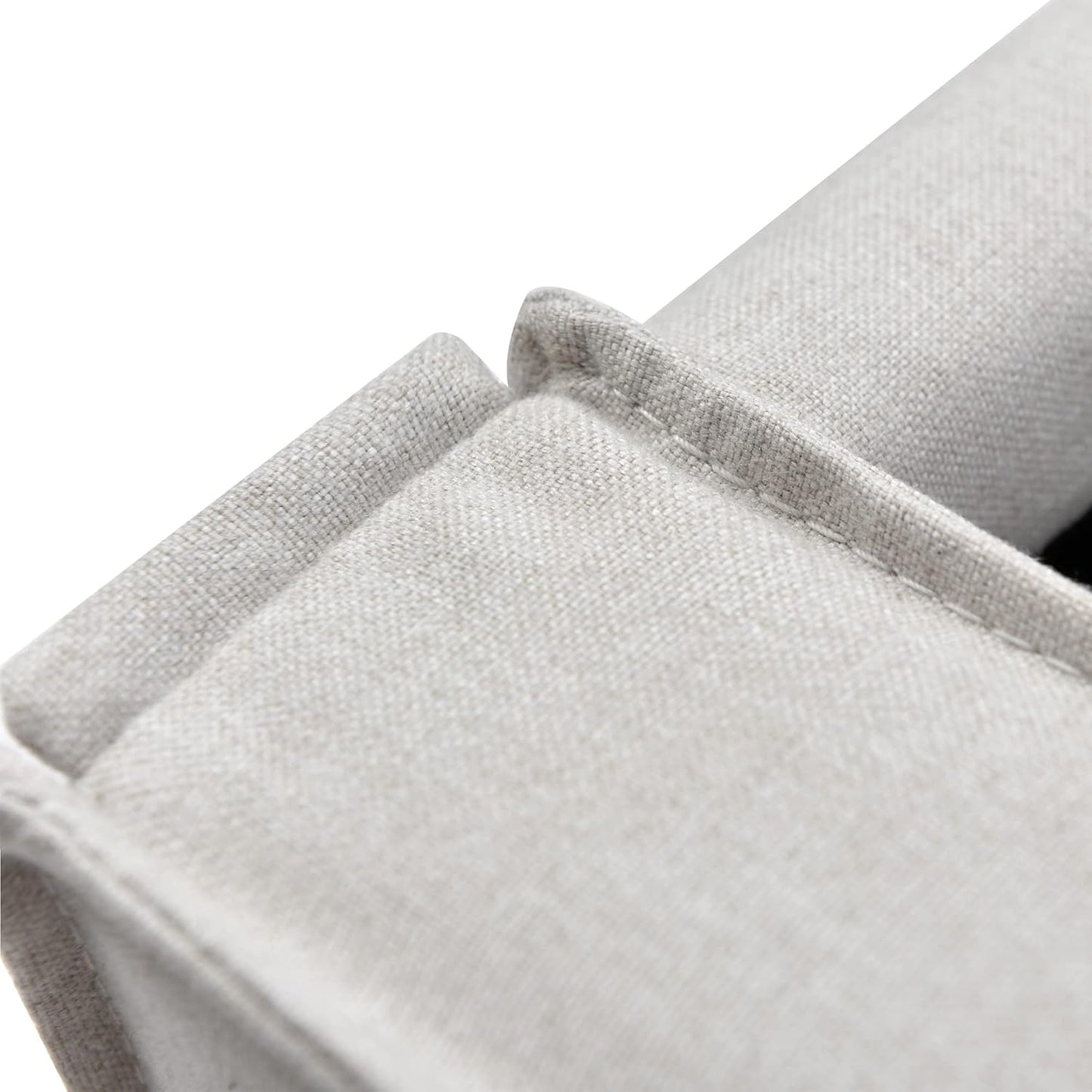Letto Imbottito 160X200 Idraulico per Adulti con Rete a Doghe in Legno, Struttura e Testata, Moderna con Contenitore Sottoletto, Cotone, Grigio Chiaro, Senza Materasso