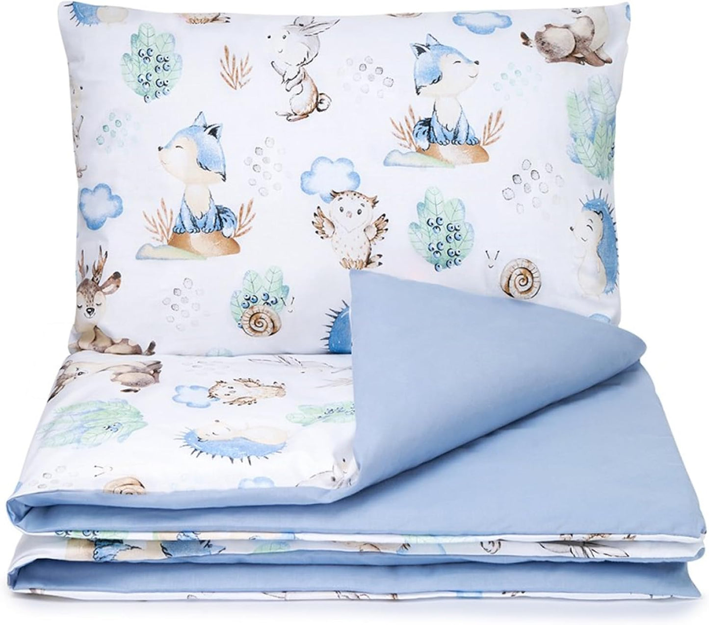 Baby Safe Copripiumino Lettino Neonato 120 x 90 cm copripiumino culla 100% cotone biologico Certificato OEKO-TEX lenzuola letto singolo bambino set biancheria da letto Cactus