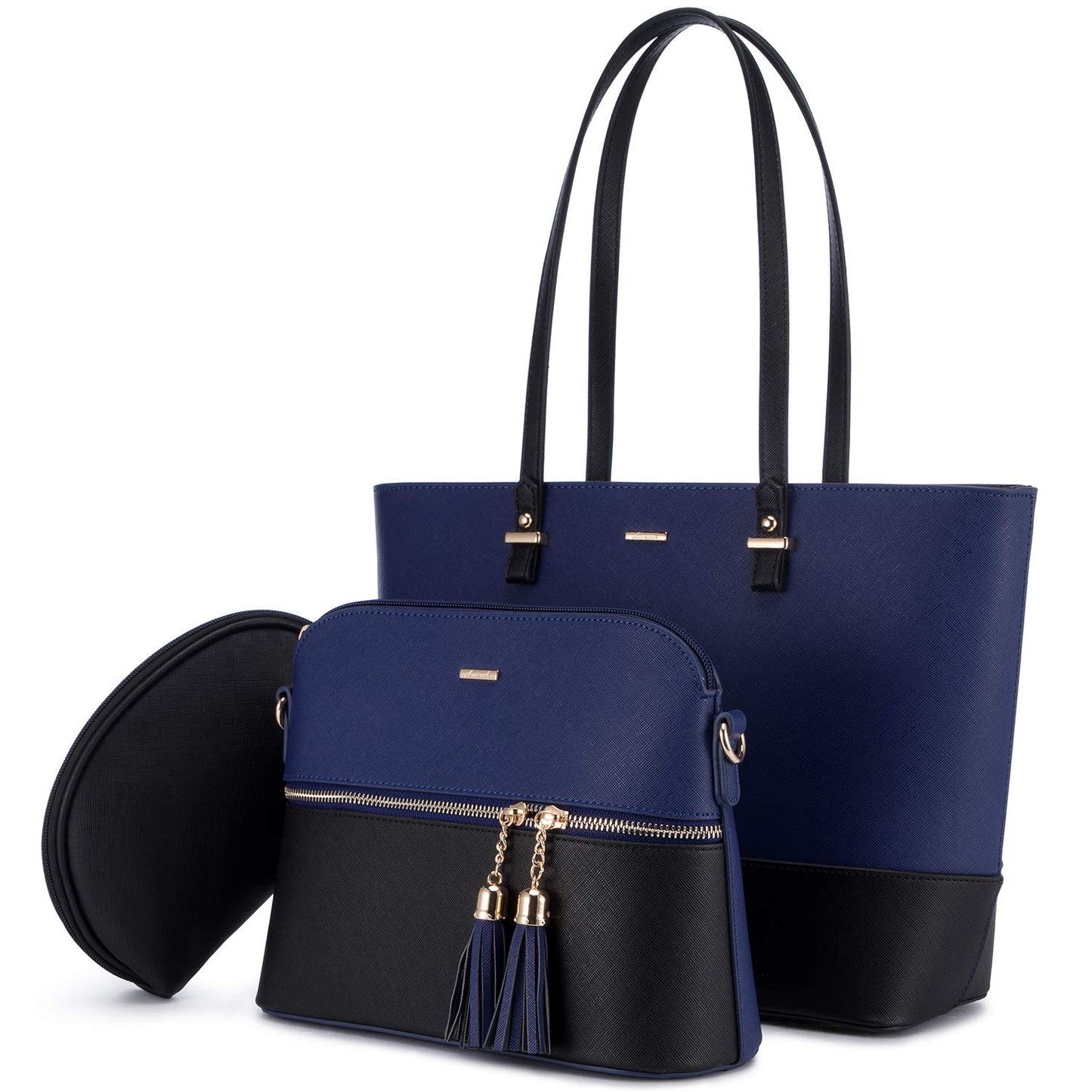 LOVEVOOK Borsa Donna Set Tracolla Spalla Borse a Mano Grande Progettista Medio Grande 3 Pezzi Tote Crossbody Clutch