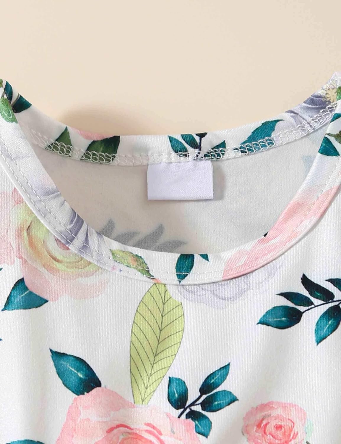 puseky Vestito e cardigan per Bambine Vestito senza maniche con stampa floreale e cappotto 2 pezzi Abitini per bambina