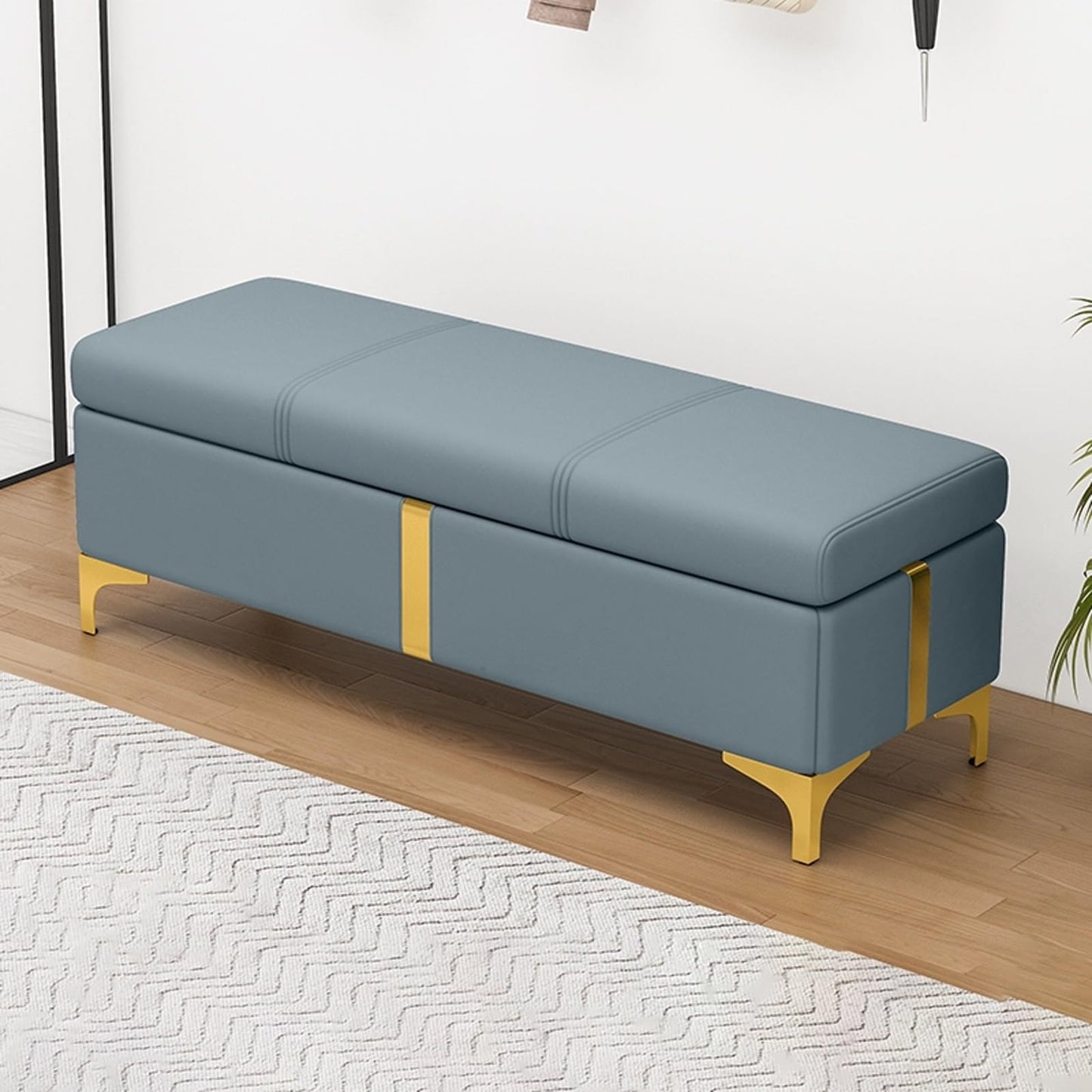 Interno moderno soggiorno pouf cassapanca contenitore, panca scarpiera con seduta Imbottito, panca contenitore camera da letto, mobile ingresso con scarpiera, panca fondo letto matrimoniale.