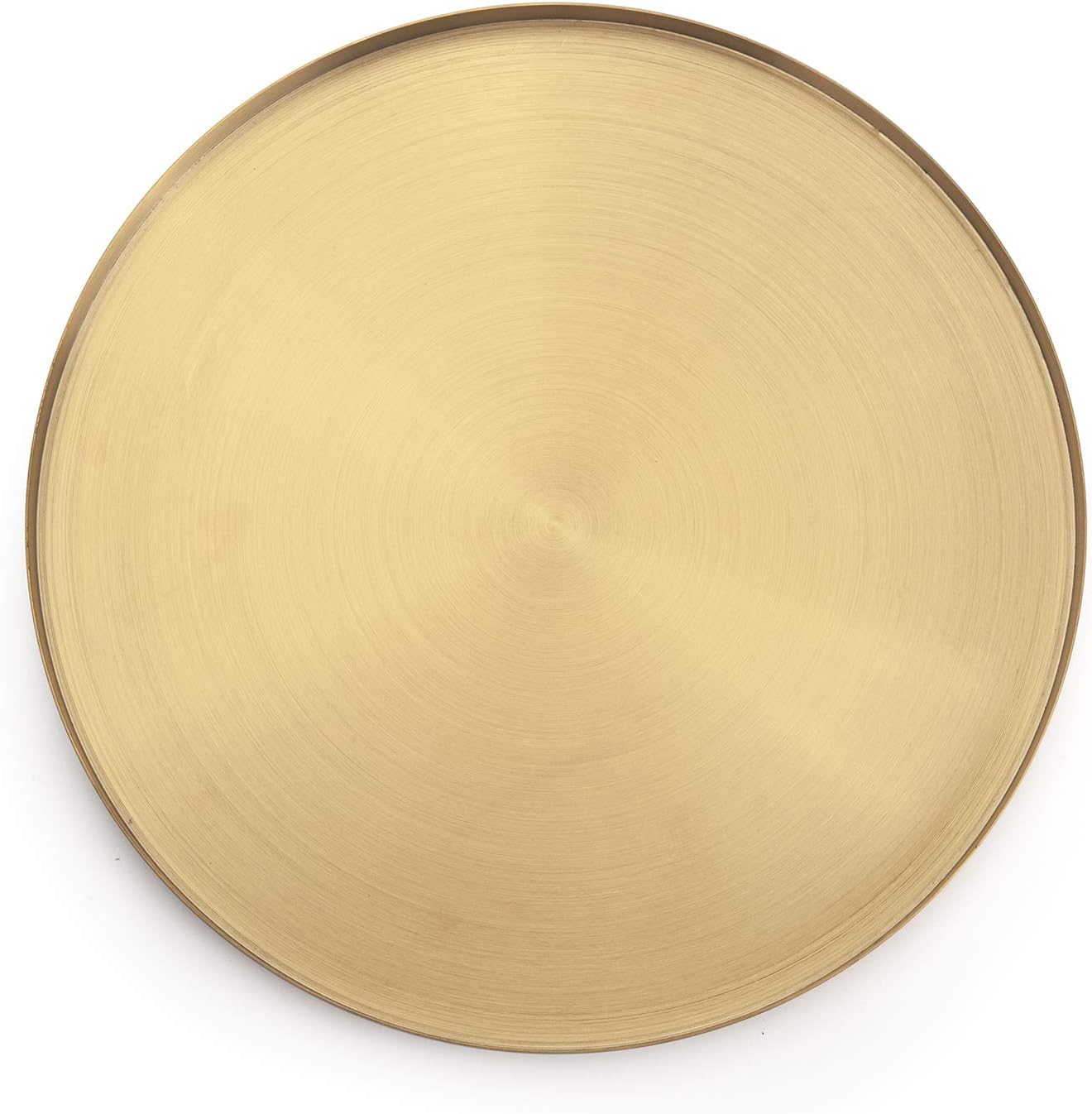 Vassoio Decorativo di Immagazzinaggio Dell'organizzatore del Vassoio Dell'oro Rotondo per Gioielli, Trucco, Articoli da Toeletta, Stoviglie da Cucina Oro 32cm