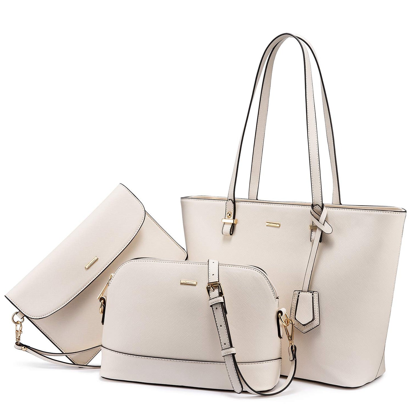 LOVEVOOK Borsa Donna Set Tracolla Spalla Borse a Mano Grande Progettista Medio Grande 3 Pezzi Tote Crossbody Clutch