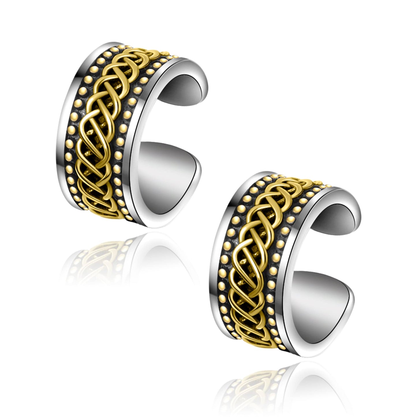 CHIC & ARTSY Orecchini Ear Cuff Orecchini in argento Cuff Wrap Orecchini con cartilagine Piccoli orecchini a clip non forati Gioielli per donne