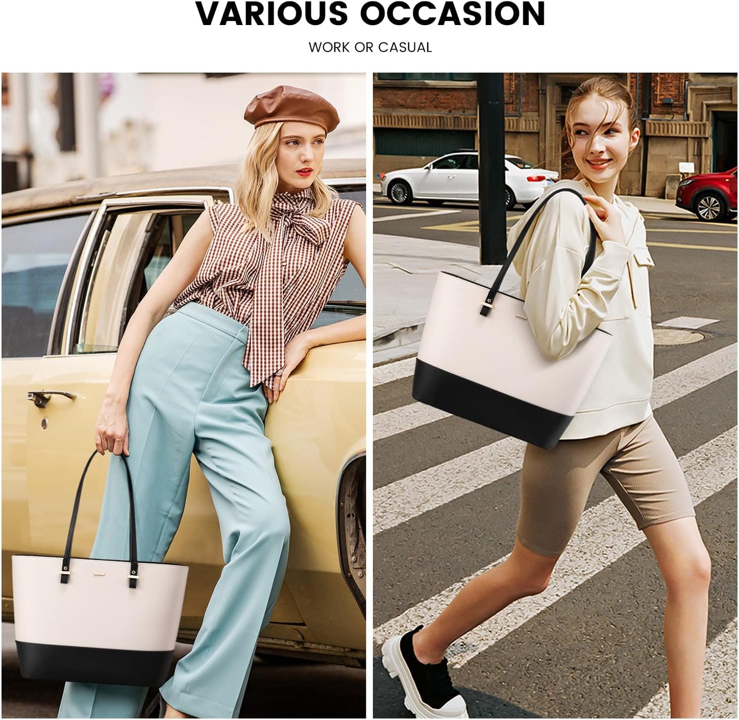 LOVEVOOK Borsa Donna Set Tracolla Spalla Borse a Mano Grande Progettista Medio Grande 3 Pezzi Tote Crossbody Clutch