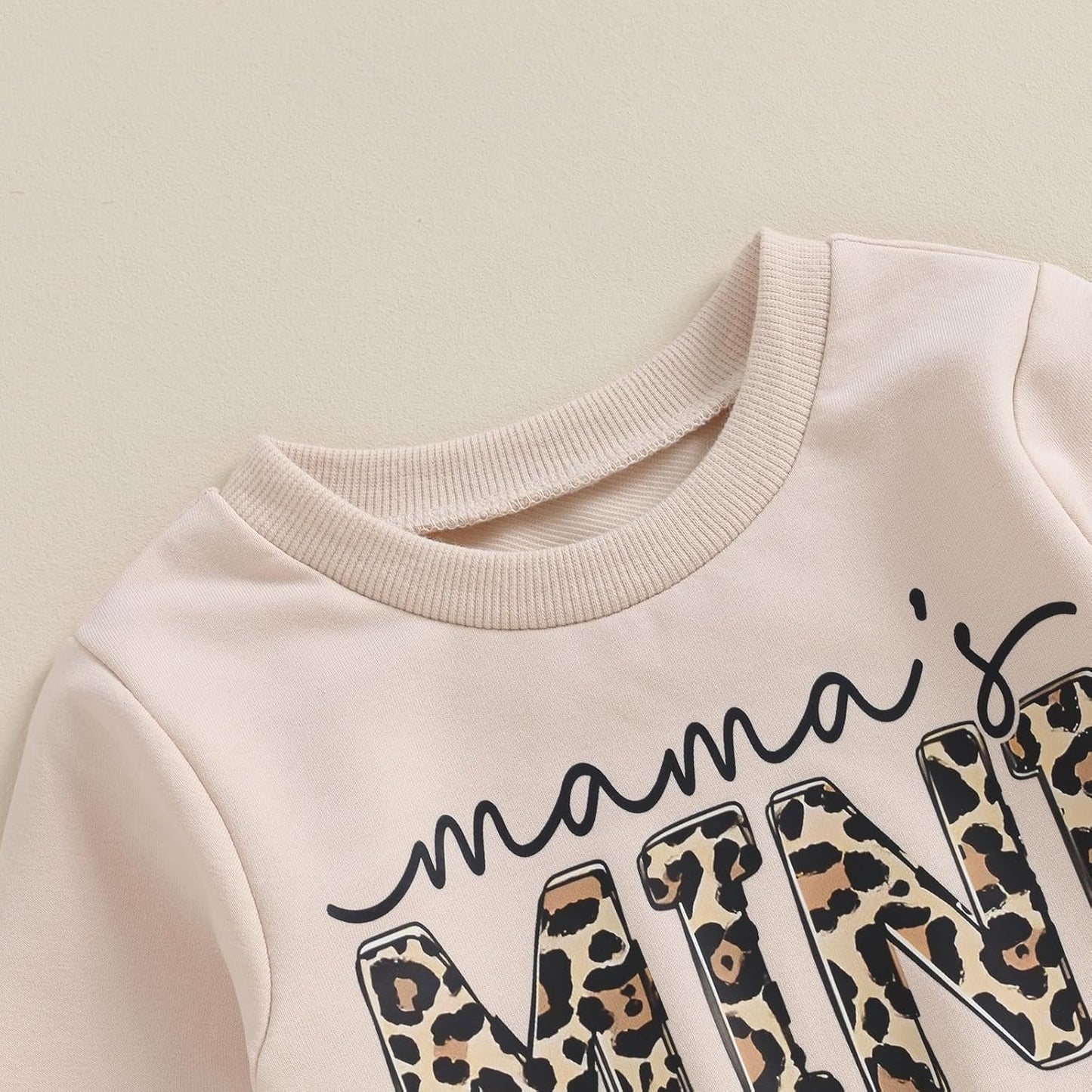 Top Bambina Stampa Leopardo + Pantaloni Lunghi Completo Bambina Neonato Felpa Manica Lunga e Pantaloni Bambina