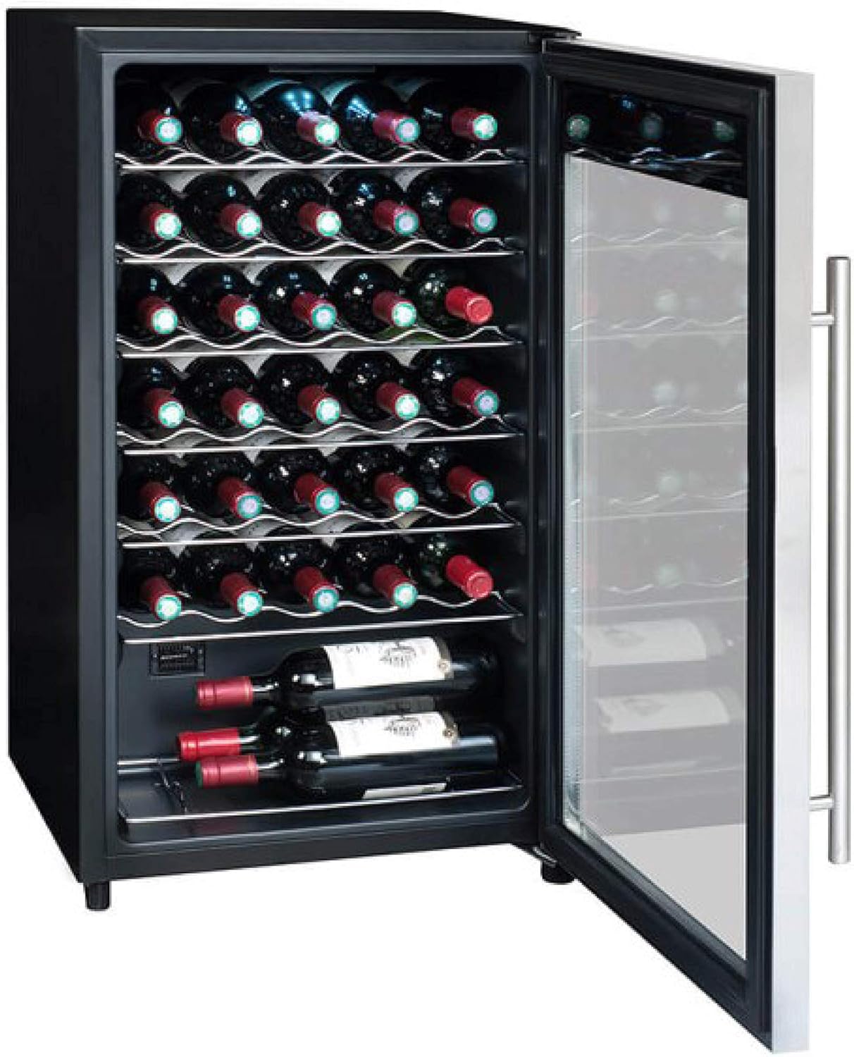 Cantina temperata LS34A — La Sommelière — Con una grande capacità di conservare 34 bottiglie di vino e preservarne la qualità fino al giorno della degustazione