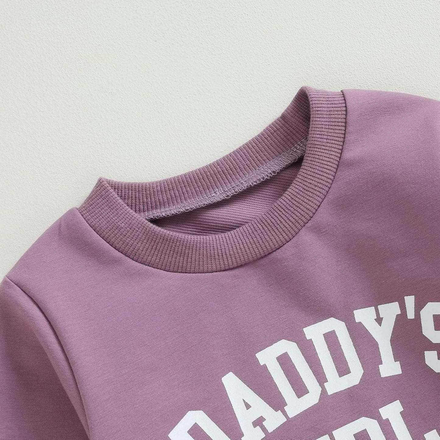 Vestiti per Bambina Felpa Manica Lunga+ Pantaloni Due Pezzi Completini Bimba Daddy's Girl Set di Tuta Carina per Bambine