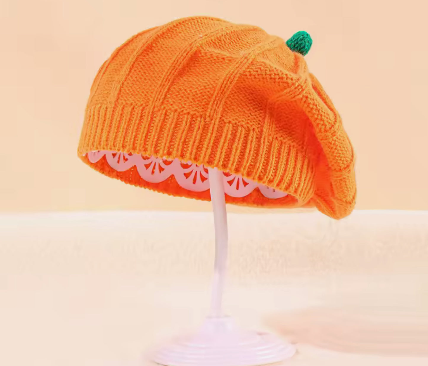 Cappellino zucca per bambini