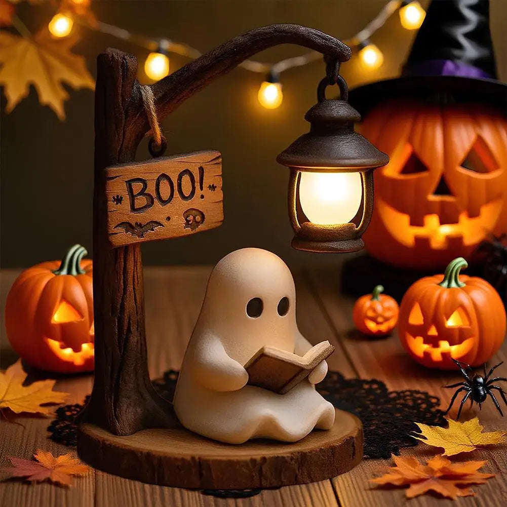 Decorazione fantasma con lampione