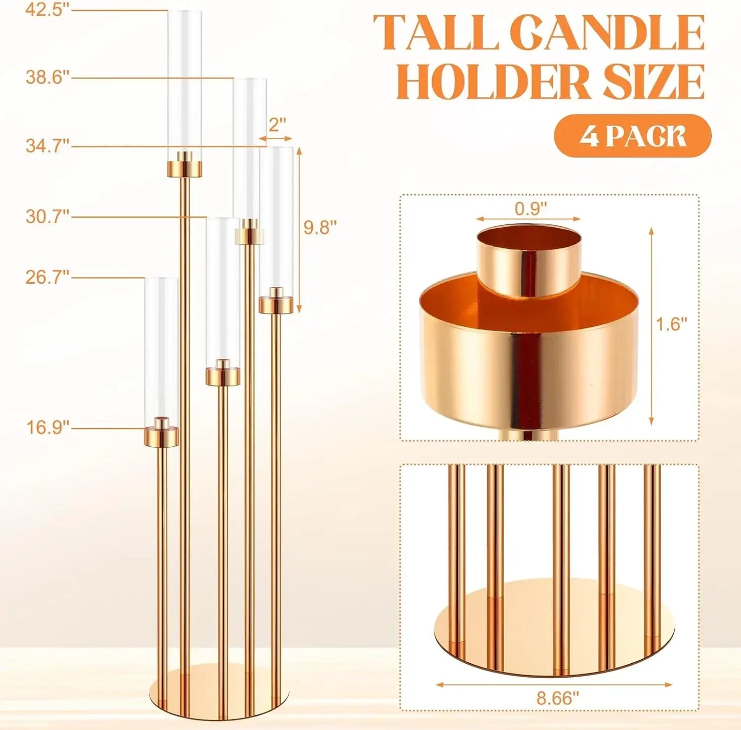 Candelabro a 5 bracci