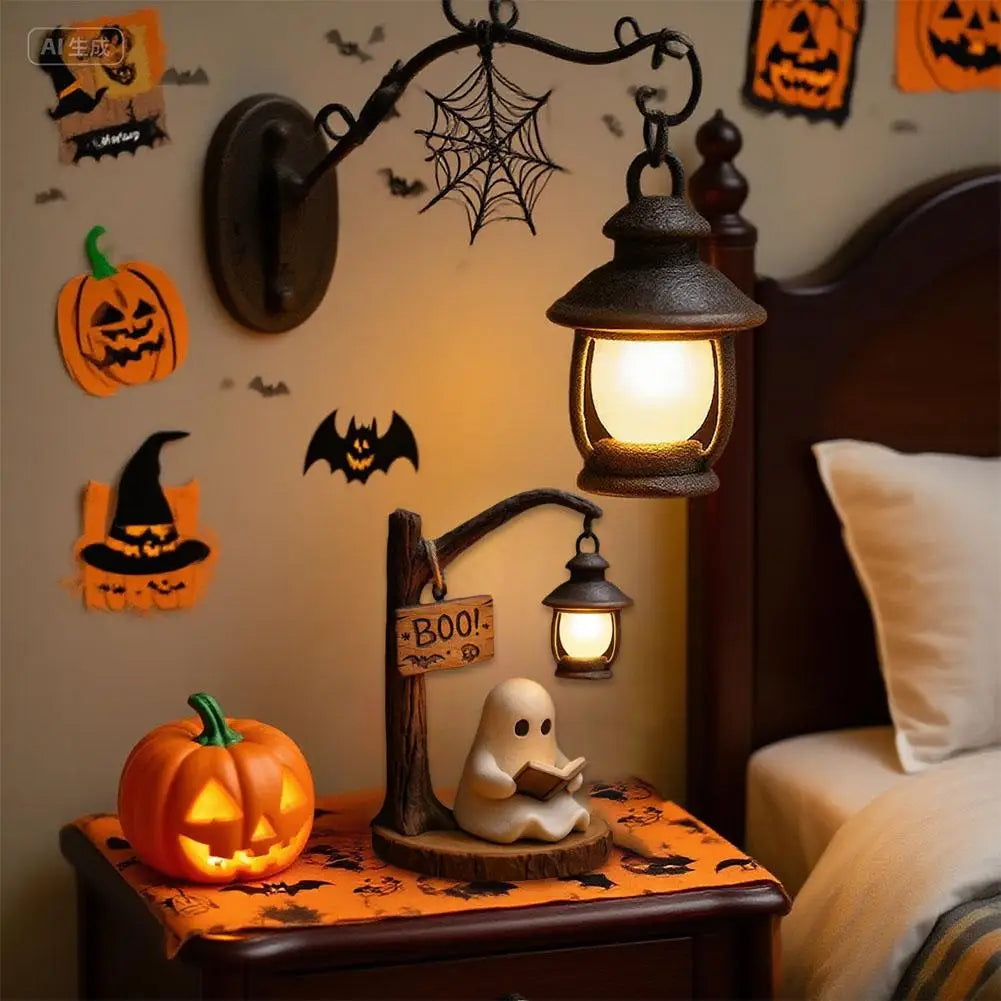 Decorazione fantasma con lampione