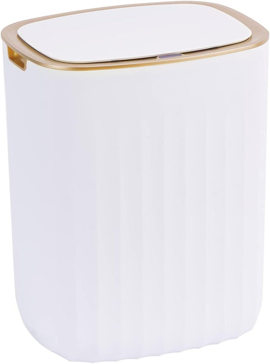ELPHECO Pattumiera da 13,24 litri, impermeabile, con sensore di movimento, per camera da letto, con coperchio, capacità 3,5 litri di liquidi, automatico touchless, per bagno, soggiorno, ufficio,