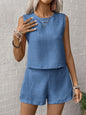 Completo donna, top e shorts