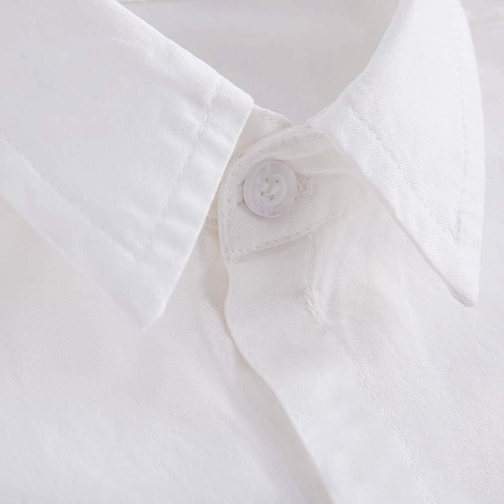 Spring&Gege Ragazzo Camicie a Manica Lunga Cotone Bambini (3-14 Anni)