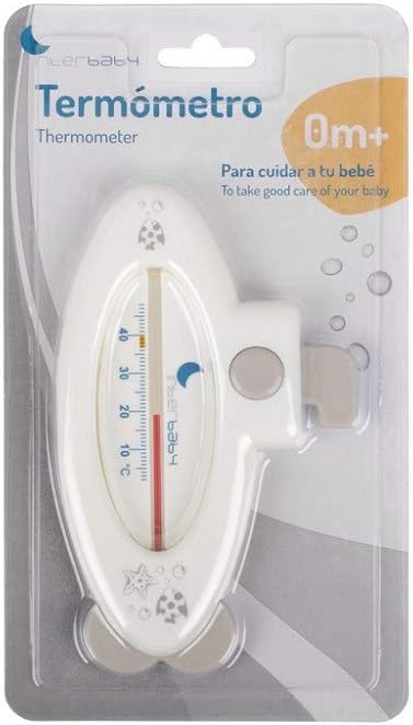 Interbaby - Set di lenzuola Stendibiancheria Orso Termometro Bianco Grigio