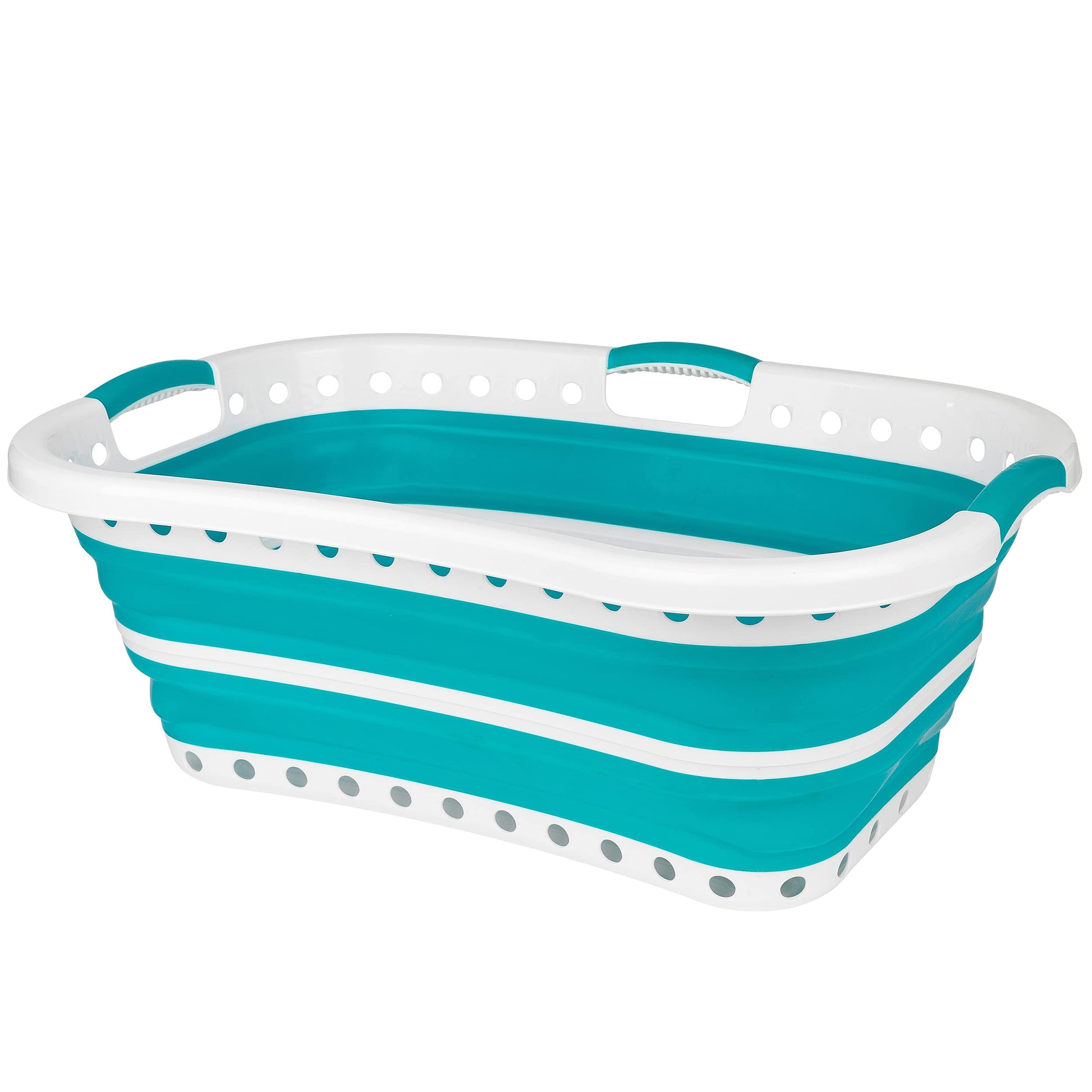 Beldray LA072979GRYEU Cestello per lavanderia, Collapsible Hip Hugger, curvo e sagomato per adattarsi al corpo, cestello facile da piegare, Manici ergonomici a 2 vie antiscivolo, 37 litri, grigi