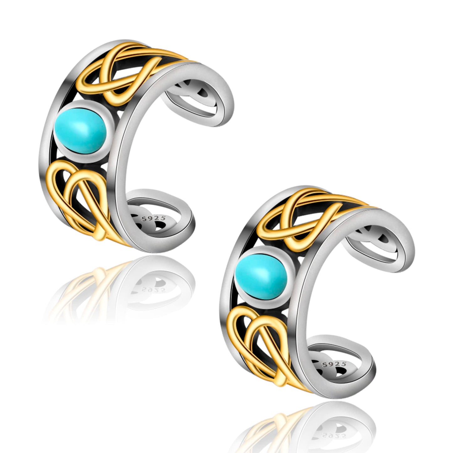 CHIC & ARTSY Orecchini Ear Cuff Orecchini in argento Cuff Wrap Orecchini con cartilagine Piccoli orecchini a clip non forati Gioielli per donne