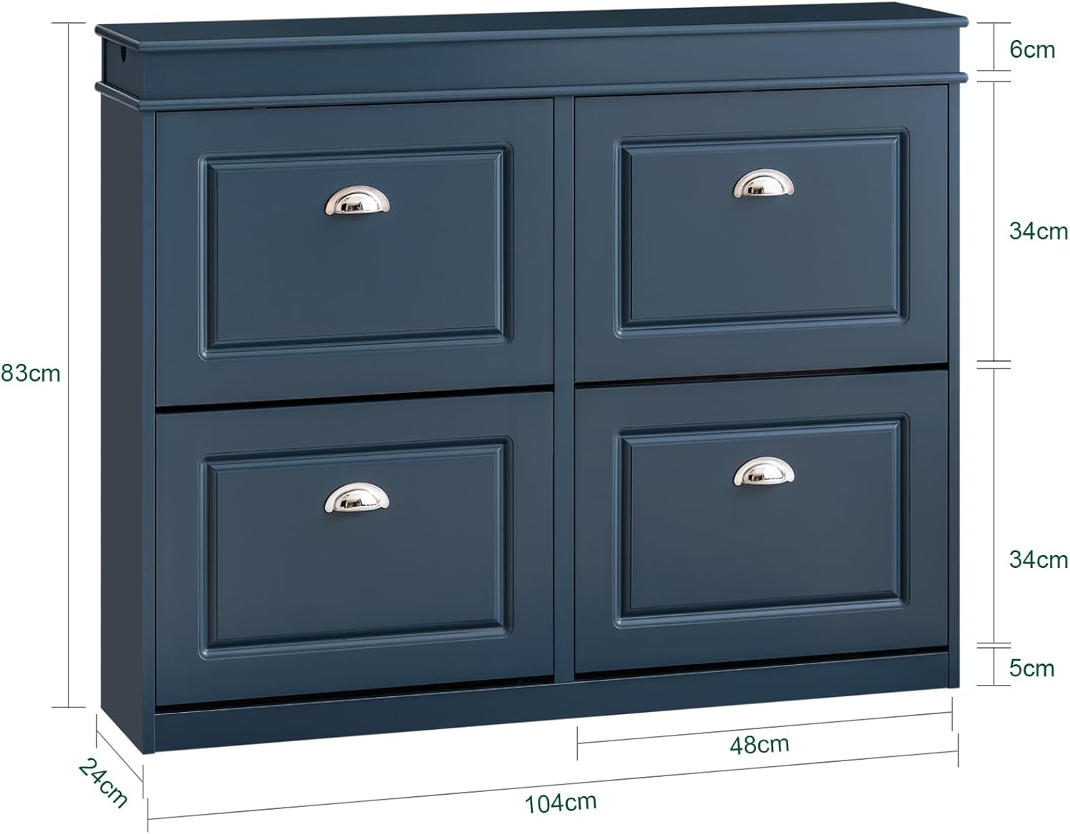 SoBuy Scarpiera salvaspazio Slim, portascarpe salvaspazio Regolabili blu L104*P24*A83 cm FSR79-B