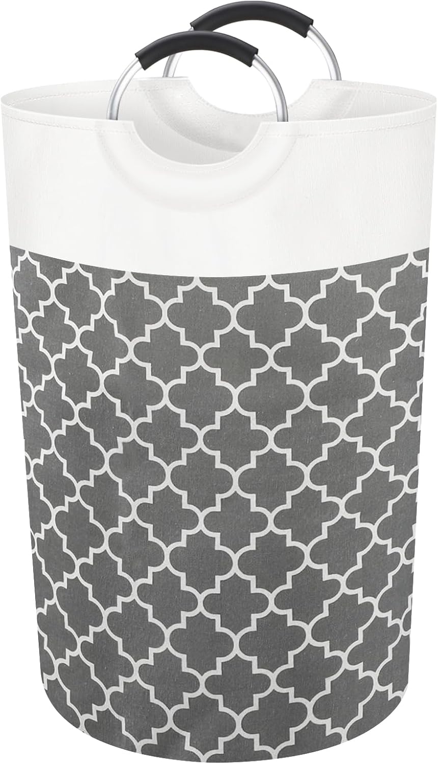 Cesto Biancheria Sporca 82L, 74x38x38cm Portabiancheria Sporca Salvaspazio con Comode Maniglie, Dirty Laundry Basket in Tessuto Pieghevole Cesto Porta Bucato per Appartamento Bagno