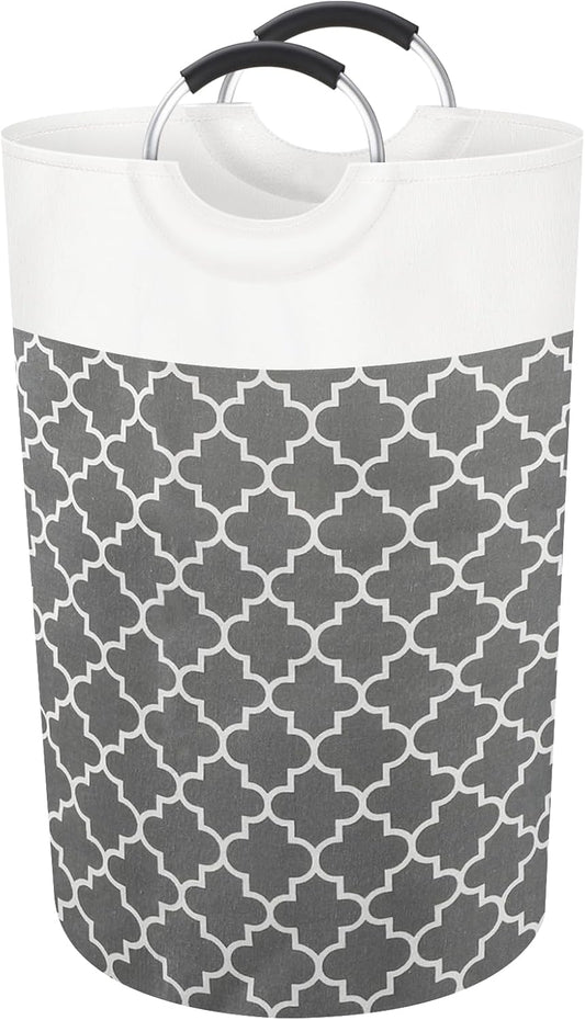 Cesto Biancheria Sporca 82L, 74x38x38cm Portabiancheria Sporca Salvaspazio con Comode Maniglie, Dirty Laundry Basket in Tessuto Pieghevole Cesto Porta Bucato per Appartamento Bagno